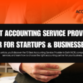 Best Accounting Service Provider in Delhi NCR